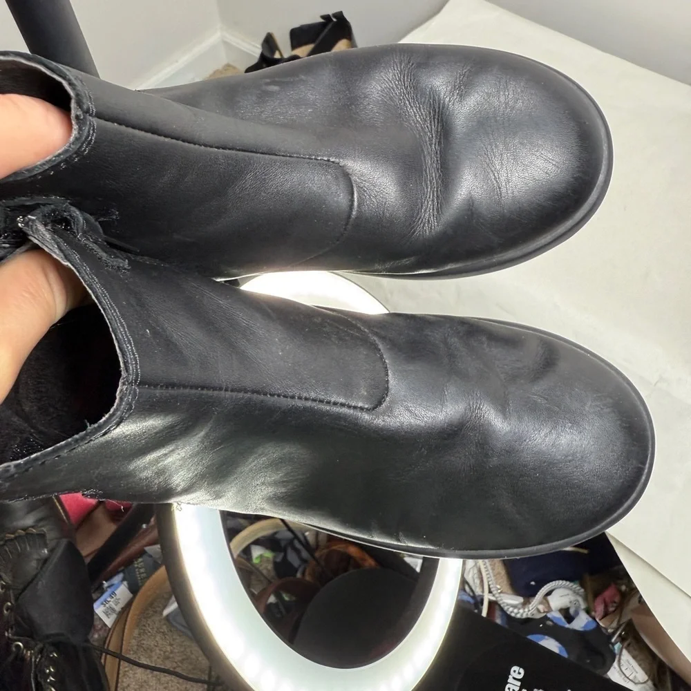 Camper Girls Duet Leather Ankle Boots